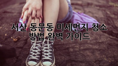 서산 동문동 미세먼지, 청소 방법 완벽 가이드