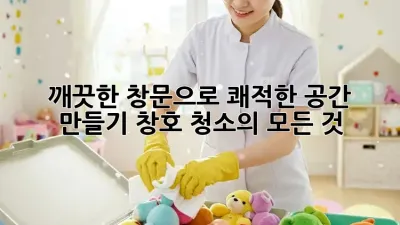 깨끗한 창문으로 쾌적한 공간 만들기: 창호 청소의 모든 것